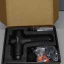 TOLOCO Massage Gun Deep Tissue, Percussion Massage Gun with 10 Replacement Heads, Super Quiet Portable Electric Massager for Athletes, Relax, Black