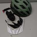 Youth Adult Road Bike Helmet, Men Women Adjustable Mountain Bicycle Helmet with Detachable Visor, 2 Sizes for Age 8-14+ Youth, Kids, Adult (Matte Dark-Green)