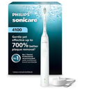 Philips Sonicare 4100 Series Electric Toothbrush  Sonic Toothbrush with Advanced Sonic Technology, Pressure Sensor, Two Intensity Settings, Smartimer & Quadpacer, White, Model HX3681/23