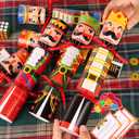 12 Pack Christmas No-Snap Party Table Favors, Christmas Table Favor with Party Hat, Joke & Little Gifts Inside for Kids and Adults, Xmas Table Decorations Seasonal Holiday Dinner Traditions Supplies