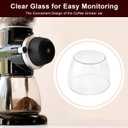 7oz Burr Coffee Grinder Glass Jar Carafe Compatible with KitchenAid Burr Grinder KPCGRND Replaces 4176728- Coffee Grinder Carafe Maker KCG0702/KCG8433/KCG0702OB/KPCG100PMO/KCG0702CU/KCG844OB