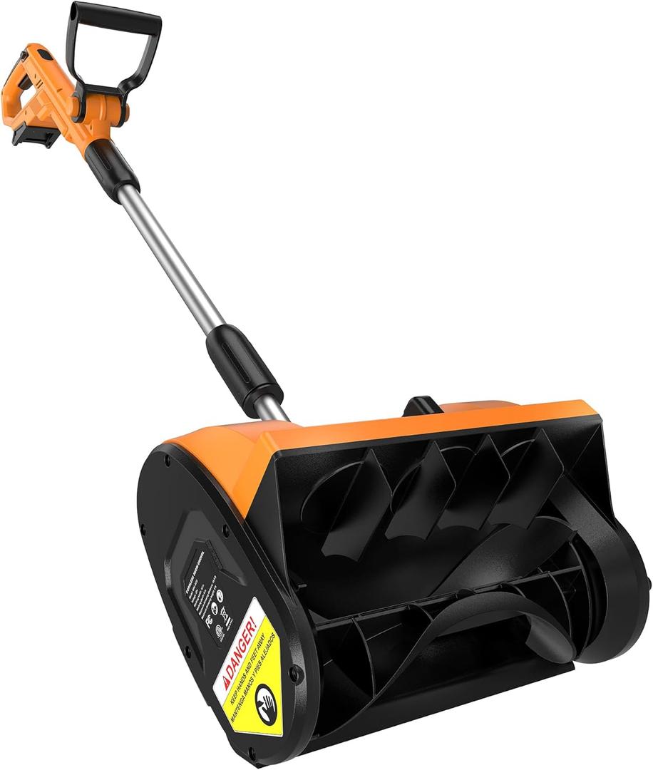 12" Cordless Snow Shovel (NO Battery) Compatible with Dewalt 20V Max Battery, Electric Snow Shovel with Directional Plate & Adjustable Front Handle, Cordless Snow Blower for Driveway/Patio/Sidewalk