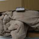 Westinghouse Heated Blanket Twin Size, Soft Flannel to Sherpa Electric Blanket with 10 Heating Levels, 1-12 Hours Auto Shut Off, Fast Heating, Machine Washable, 62x84 Inch, Beige