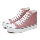 Iarus High Top Sneakers for Women White Canvas Comfortable Shoes for Women Walking Casual Sneakers Tennis Shoes（Magenta07）