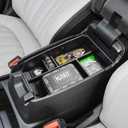 HGWEI Center Console Organizer Tray Compatible with Ford Escape 2020-2026/Bronco Sport 2021-2026 Accessories, Insert Container ABS Secondary Armrest Storage Box (Not for U725 2-Door), Black