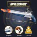 Double-barreled Toy Gun - Two Modes Realistic Soft Bullet Toy Guns Blaster with Sight - Educational Shooting Toy Shotgun - Gifts for Boys Christmas Birthday Halloween Present
