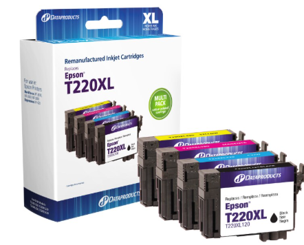 Epson T220XL Remanufactured Inkjet Cartridge One Black, Cyan, Magenta, And Yellow Cartridge
