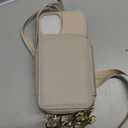 Phone Case for iPhone 6plus 6splus 7plus 8plus i 6/6s/7/8 Plus Wallet Cell Cover with Screen Protector Crossbody Strap RFID Blocking Card Holder iPhone6splus i Phone7s 7s 7+ 8s 8+ Phones8 Women Beige