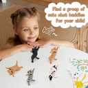 4 x Cute Toys Cat Figurines Funny Gift for Kids Kawaii Cat Toys Work on Balance Ideal for Birthday, Christmas Stocking Stuffers Animal Figures for Party Play, Collectibles, Room Dcor (5 Pcs)