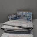 OMERAI Washable Rug 8'x10' Abstract Machine Washable Area Rugs for Living Room Ultra-Thin Non Slip Stain Resistant Modern Large Carpet for Bedroom Dining Room Office Kitchen (Blue)