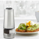 Trudeau 2 in 1 Stainless Steel Automatic Electric Salt and Pepper Grinder with 6 AAA Battery