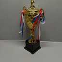Liliaafar Soccer Trophy Bulk Large Gold Trophy Cup Awards Metal World Soccer for Sports Cup Championships Basketball Competitions Tournaments Ceremony Celebration Party Gift