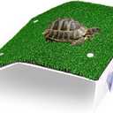 Lawn Basking Platform for Turtle,Turtle Resting Simulated Grass Terrace,Reptile Tank Accessories for Grass Turtle, Newts,Frogs (7.08"D x 4.72"W x 1.96"H)
