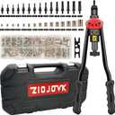16-Inch Rivet Nut Tool Rivet Nut Kit, with15 Metric and SAE Mandrels, 236Pcs Assorted Rivet Nuts, and Rugged Carrying Case