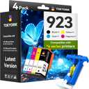 TOKYOINK 923 Ink Cartridges for HP Printers Compatible for HP 923 HP923 Ink Cartridges Work for OfficeJet Pro 8120 8122 8122e 8123 8124 8125 8130 8132 8134 8135e 8138e 8139e Without Chip (4 Pack)