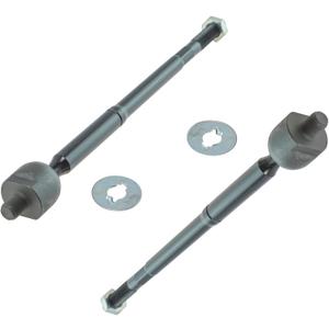 TRQ Front Inner Tie Rod Set 2 Piece Compatible with 2000-2005 Toyota Celica