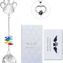 Pet Memorial Suncatcher, Dog Memorial Gifts, Crystal Ball Suncatcher for Pet Loss, Dog and Cat Bereavement Gift Idea, Sympathy Present