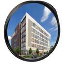 Driveway Mirror " , Blind Spot Convex Mirror with Adjustable Fixing Bracket, Wide Angle Clear View for Garage Home Parking Factory Office