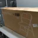 Karl home 4 Pack Brown Folding Chairs with Padded Seats, 330lbs Capacity