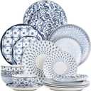 BTaT- Dinnerware Sets for 4, 12 pcs, Ceramic Dinnerware Sets, Christmas Gifts