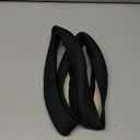 SEG Direct Car Steering Wheel Cover Universal Standard Size 14.5-15 inch, Black Microfiber Leather