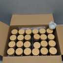 EDELHAUS Square Spice Jars with Bamboo Wooden Lid (Pack of 24) Spice Jars with Shaker Insert and 240 Labels - Bamboo Lid Glass Container for Spice Organisation [4.3 in  1.8 in]