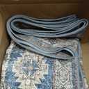 GENIMO 8x10 Area Rugs for Living Room, Machine Washable Non Slip Vintage Rugs, Low Pile Lightweight Chenille Print Rug for Bedroom, Dining Room, Home Office, Antique Red