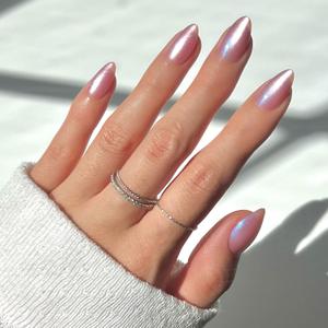 Glamnetic Press On Nails - Seaspell | Short Almond Pink Fake Nails with a Velvet Finish, Salon Quality Summer Nails | 15 Sizes - 30 Nail Kit with Glue Glamnetic Press On Nails - Seaspell | Short Almond Pink Fake Nails with a Velvet Finish, Salon Quality Summer Nails | 15 Sizes - 30 Nail Kit with Glue