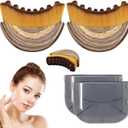 Stainless Steel Gua Sha Tool & Lymphatic Drainage Face Brush Set, Facial Massage Kit for Jawline Sculpting Puffiness Lifting Relaxation, Contour Face Brush with Storage