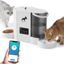 Automatic Cat Feeder 5G/2.4GHz WiFi Feeder and Waterer 2-in-1 Set for Pets, Pet Feeder up to 10Meals per Day, App-Controlled, 3L Food Tank & 2L Water Tank for Cats and Small Dogs