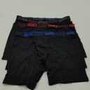 Hanes mens Moves Performance Boxer Brief, Total Support Pouch, Regular, Trunk, and Long Leg, 3-pack (Large, Black)
