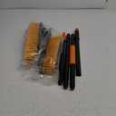 24Push Broom Brush for Floor Cleaning with 65 Long Handle and Stiff Bristles, Heavy Duty Brush for Shop, Deck, Garage, Concrete,Indoor and Outdoor Broom,Orange