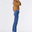 Mavi Women's Emma Mid Rise Slim Boyfriend Jeans Premium Stretch Denim, Comfortable Skinny Jeans, Straight & Bootcut Jeans, (Blue, M)