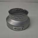 8" to 6" Inch Galvanized Steel Round Duct Reducer - Pipe Fitting Increaser Reducer - Drain, Waste and Vent Conduit Transition Adapter - Metal Tube Reducing Coupling