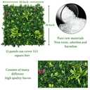 ODTORY Artificial Boxwood Panels: 20"x20" 12P(33.5 sqft) Green Decor