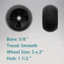 Mower Anti Scalp Deck Wheel Kit Set of 4 Compatible with John Deere AM133602, AM116299, M111489
