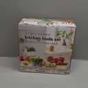 HaWare Mixing Bowls, 24-Piece Stainless Steel Salad Serving Bowl with Airtight Clear Lids, Metal Nesting Bowl For Kitchen Cooking Prepping Storing with 3 Graters, 4.6/2.6/1.5/1/0.7 QT, Khaki