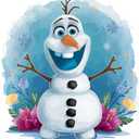 Children Adorable Cartoon Wall Decal Decoration Kids Movie Character Cute Snowman Friend Character Carrot Nose Holiday Gift Lasts Years and Easily Removable - Size: 20 in(W) x 20 in(H)