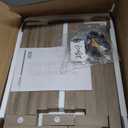 TUTOTAK Bookshelf, 6-Tier Tall Book Shelf, Narrow Bookcase for Small Space, DIY Stackable Bookshelf, for Living Room, Office, Study, Entryway, Industrial, Pure Greige BS01BG006G (6-Tier(10.7 x 14.5 x 65.3 Inches))