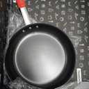 Tramontina Professional 12-Inch Non Stick Large Frying Pan, Heavy-Gauge Aluminum Skillet with Reinforced Nonstick Coating, Red Handle, Dishwasher and Oven Safe