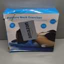 ECOGUN Posture Neck Exercising Cervical Spine Hydrator Pump - Relief for Stiffness, Restores Neck Curve (Blue)