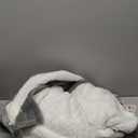 Sealy Heated Blanket Throw with Built-in Button Controller, Reversible Flannel to Sherpa Electric Blanket with 2-10 Hours Auto-Off & 4 Heating Levels, Over-Heat Protection, 50x60 inch, Light Grey