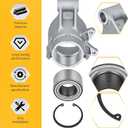 M MATI Left Hand Wheel Carrier with Bearing Kit for Polaris Sportsman 500 700 800 2006-2013 RZR 800 2008-2014 5134984 3514635 3585502 7710440