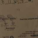 VECELO Bar Stools Set of 2, Adjustable Barstools, Counter Height Stools with Back and Arm, Kitchen Island Stools, Swivel PU Leather Stools, Modern Style, White