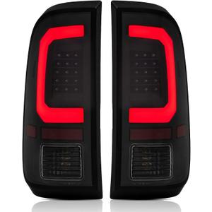 LED Tail Lights Assemble Compatible with 1997-2003 Ford F150,1999-2007 Ford F250 F350 Superduty Driver and Passenger Side, Smoke Lens