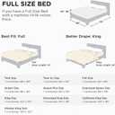 Bedsure Comforter Duvet Insert - Quilted Comforters Full Size, All Season Duvet, GentleSoft Down Alternative Bedding, with 8 Tabs, Gifts for Women/Men, Beige, Full 86 x 82 Inches