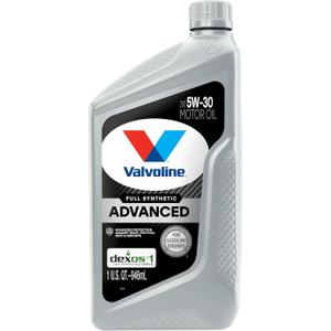 Valvoline Advanced Full Synthetic SAE 5W-30 Motor Oil 1 QT