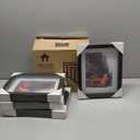 8x10 Shadow Box Picture Frames Set of 4, Wooden Display Cases with Linen Board, Use as 6x8 Frame with Mat or 8x10 Without Mat, 1.0" Interior Depth for Flowers Memorabilia Collectibles, Black