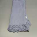 Hadetoto Baby Blanket Soft Cozy Cotton Cable Knit Crochet Receiving Crib Nursery Swaddling Blankets for Newborn Boys Girls (Baby Blue)