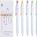 VICO Gel Pens, 5 Pcs 0.5mm Quick Dry Black Ink Pen Fine Point Smooth Writing Pens, Aesthetic Cute Office School Supplies Gifts for Women Men, High-End Series for Journaling Note Taking, Pack of 3 
